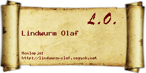 Lindwurm Olaf névjegykártya